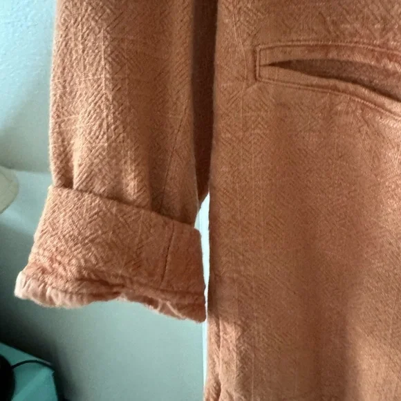 WE THE FREE XS BARN JACKET WAY OVER SIZE Apricot, oversized and unlined NWOT - Picture 4 of 13